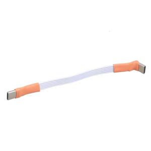 Loại USB C 90 độ góc cạnh phẳng cáp linh hoạt 10W sạc nhanh 1.5mm Thiết kế mỏng cho điện thoại thông minh Máy chơi game