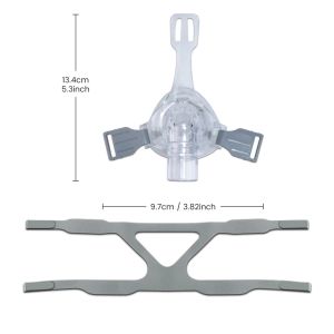 Anti-Snoring Nasal CPAP Replacement with Headgear Strap Reusable Nasal Soft Silicone Full CPAP with Headband