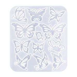 Easy to Use Silicone Mold Customized Butterfly Shaped Earrings Molds Convenient Ear Rings Mould Supplies
