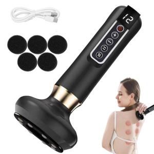 Magnetic Device 12 Speed Bodys Contourings Tool Rollers And Adjustable Suctions Lymphatic Massage Green