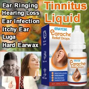 ORIGINAL Tinnitus Liquid Ear Drops Infection Treatment Earwax Remover Earache Liquid Ear Pruritus Liquid Detergent Ear Infection Treatment Cleaning Liquid Ear Disease Cleaning Liquid Ear Ringing Relief Treatment 30ml