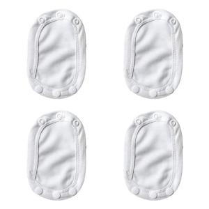 ตัวขยายผ้าอ้อม4ชิ้น/แพ็คแผ่นต่อเอี๊ยมสั้นสำหรับเด็กเตาะแตะผ้าคอตตอนเนื้อนุ่มสำหรับเสื้อผ้าเด็กปรับพลาสติก T3ได้อย่างปลอดภัย