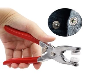 Bộ Kìm Bấm khuy Cúc Áo Kèm Hộp 100 Chi Tiết Cúc Áo Dụng Cụ Kiềm Bấm Khuy Đa Năng