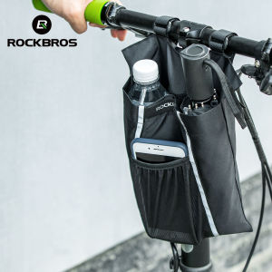 ROCKBROS Bike Bag Head Tube Handlebar Bicycle Folding Bag Reflective Electric Vehicle Motorcycle Hanging Bag Storage Bag Cycling Pannier Accessories