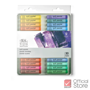 Winsor&Newton สีชอล์ก ชุดสีชอล์ก ซอฟท์พาสเทล 30 ชิ้น จำนวน 1 กล่อง ( สีชอล์ค )
