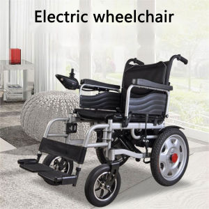 sharke Electric Wheelchair For Senior Sale Elderly Disabled Four-Wheeled Scooter Light Folding Intelligent Automatic Multi-Function Carbon Steel With Damping System Can Bear 300kg Weight Battery Life 12-15 Km Powerful Dual Motor Design portable walker