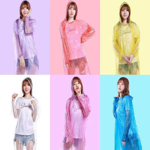 Aqrau 【พร้อมส่ง📦】เสื้อกันฝนRain Coatsชุดกันฝนเสื้อกันฝน ผู้ใหญ่ผู้ใหญ่เสื้อกันฝนแบบใช้แล้วทิ้งเสื้อกันฝนแบบโปร่งใสwaterproofชุดกันฝน ขี่ มอเตอร์ไซค์