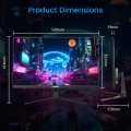 Nvision 24/27 Inch Gaming IPS Monitor 180HZ 1ms Frameless Flat FHD Monitor For Desktop PC Laptop. 
