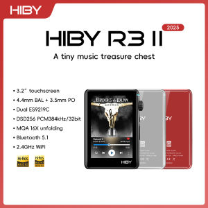 HiBy R3 II 2025 / R3 Gen 2 Music Player Bluetooth 5.1 WiFi MQA16X DSD256 Web Radio USB Audio Dongle DAC X1600E ES9219C 3.2‘’