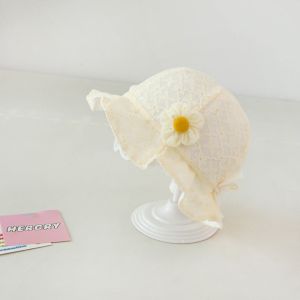 GUDY Sweet Newborn Sun Hat Lace Ruffle Princess Baby Fisherman Hat Casual Ruffle Infant Bucket Hat Kids