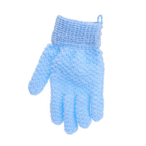 ถุงมืออาบน้ำหนาห้านิ้วผ้าเช็ดตัวสครับขัดผิวสิ่งประดิษฐ์โคลดขัดผิวถูหลังถูผู้ผลิตขายส่ง