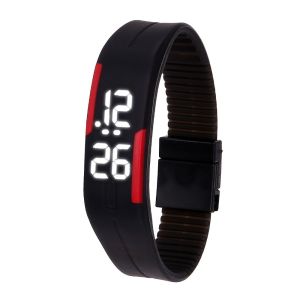 NOBLELYN Silicone Strap LED Watch Soft Waterproof Kids Wristband Fashion Digital Display Student Sports Watch