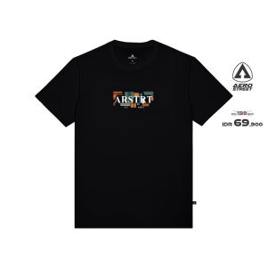 Aerostreet T Shirt Octo Hitam - Kaos T-Shirt Tshirt AAAAA