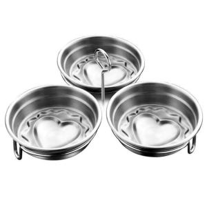 Heart-Shaped Steamed Egg Cooker Stainless Steel 304 Egg Boiler Perfect Tool for Poached Eggs Kitchen Cooking Utensils