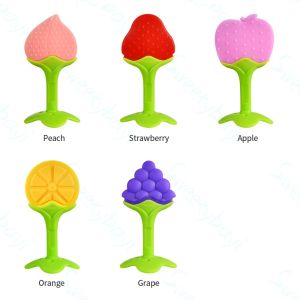 Teether Bahan Silikon / Gigitan Bayi / Teether Gigitan Bentuk Buah