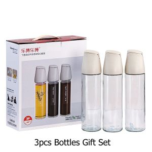 Keep Home 8pcs Seasoning Bottle Set with Rack Spice Jar Set Glass Bottles for Seasoning Herbs Condiments