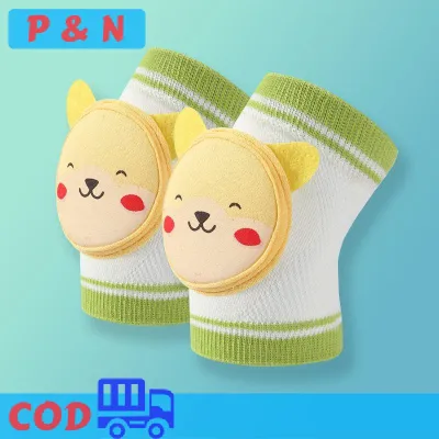 P&N สนับแข้งสำหรับคลาน1คู่แผ่นรองเข่าเด็กทารกอุปกรณ์เสริมเพื่อความปลอดภัยให้ความอุ่นขาเพื่อความปลอดภัยสำหรับเด็กผู้หญิงเด็กผู้ชายเด็กผลไม้