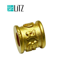 [SPECIAL] LITZ 999 (24K) Gold Six Mantra Word Charm 六字真言 EPC0979 (0.07g+/-)