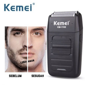 Shaver Kemei KM-1102 Alat Cukur Kumis Dan Jenggot Botak Recharger
