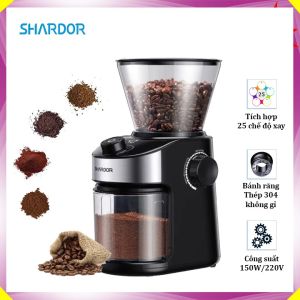 Máy xay cà phê cao cấp Shardor CG836B 150W - Bảo Hành Chính Hãng 12 Tháng
