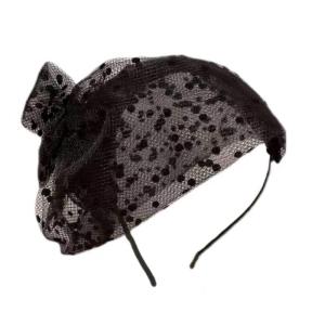 Vintage Fascinator Hat Womens Headband with Bows Hair Accessory Headpiece Hair Decoration for Party Headwear