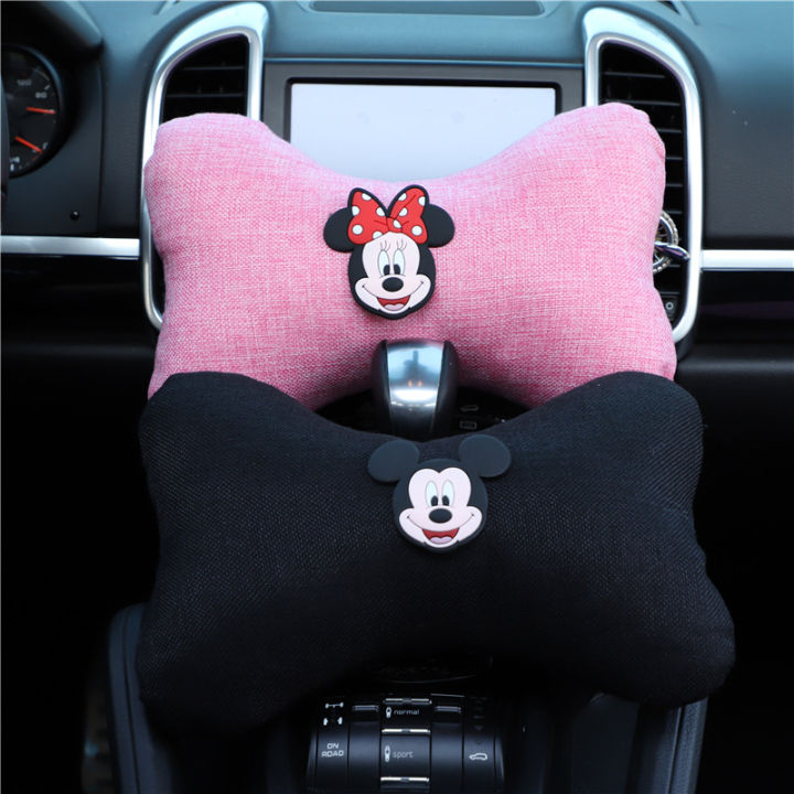 Pink Cute Car Pillows New Car Cushion Plush Warm Cute Cat Paw Car