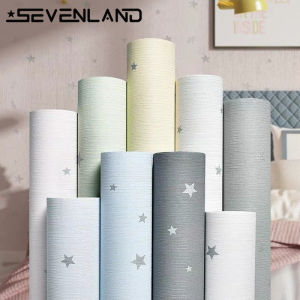 Sevenland 100cmx60cm Waterproof Self adhesive Wallpaper PVC Home Decor Star For Living Room Bedroom Background Wall Stickers