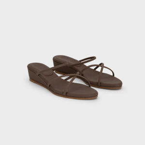 Nose Cloud 9 Minimal Strappy Nubuck Wedge Slide