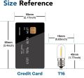 Bóng đèn LED Edison dây tóc hoài cổ bóng đèn E12 E14 0.6W Ống Bóng Đèn Thủy Tinh Cổ Điển 220V màu trắng ấm đèn bóng đèn đồ trang trí nhà bóng đèn 90% năng lượng hiệu quả. 