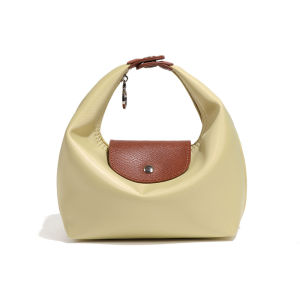 AE2025 New waterproof nylon lunch bag niche design commuter handbag casual versatile shoulder dumpling bag for women