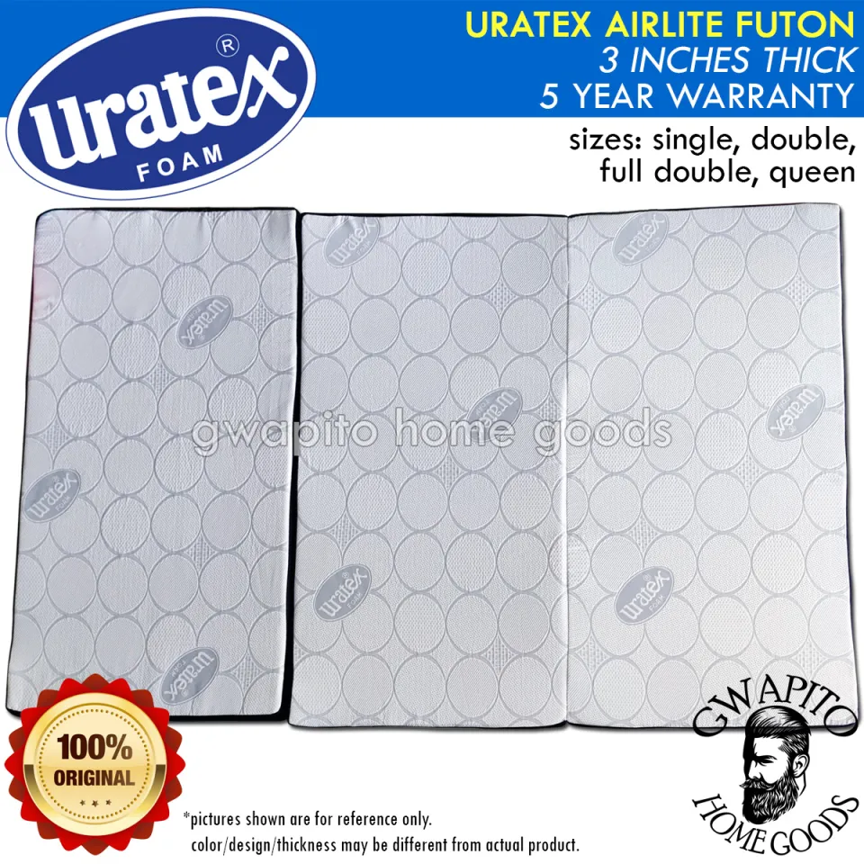 Uratex Airlite Futon Trifold 3 inches thick 100 Original 36x75