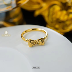 Nhẫn nữ titan Eleanor Accessories nhẫn thiết kế hình nơ phụ kiện trang sức 8598