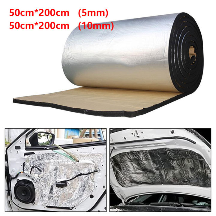 Hittime 50x200cm Car Acoustic Thermal Sound Heat Deadener Mat Auto Car