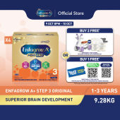 [Bundle of 4] Enfagrow A+ Step 3 (1Y+) Original Milk Formula Powder (2.32kg x 4)