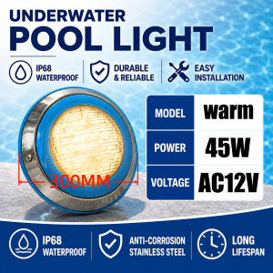 30CM RGB Underwater Pool Light LED Wall Lamp for Villa Resort Hotel Swimming Pool