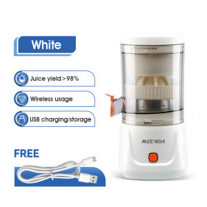 MEEVIDA Wireless Electric Juice Extractor Mini Portable Fruit and Vegetables Juicer Multifunctional High Power Juice Extraction Tool