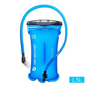 MAP BROTHER 1.5L Soft Reservoir 2L BPA Free Water Bladder Running Hydration Pack Water Storage Bag Trail Running Hydration Vest Backpack