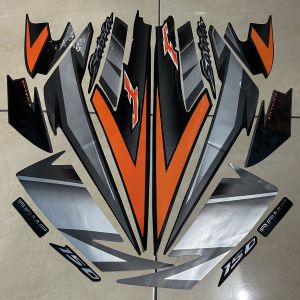 stiker striping suzuki satria fu f 150 2007 hitam lis body standar berkualitas original