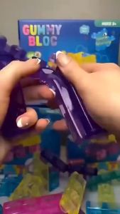 New Slow-rebound Jelly Building Blocks Toy Food Grade Silicone Sensory Toy Kids Educational Toy