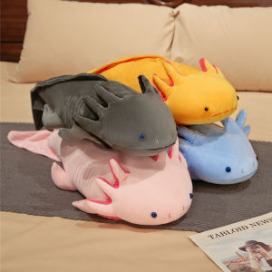 Big Size Kawaii Colorful Axolotl Plush Toy Stuffed Ambystoma Simulation Salamander Fish Appease Pillow Creative Cushion Gift2026