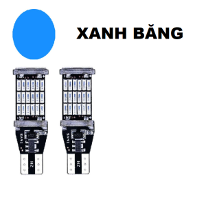 2 Bóng đèn LED T15 đèn xi nhan đèn demi chip 4014 SMD45 cực sáng