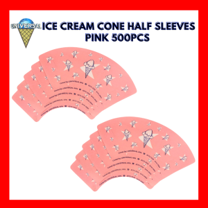 UNIAPA ICE CREAM CONE HALF SLEEVES PINK 500 PIECES