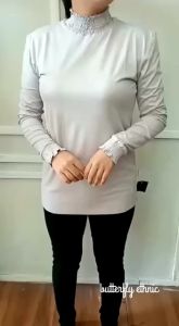 Manset Atasan / Manset Baju / Manset Model Smoke / Manset Leher dan Tangan Dikerut / Bahan Spandek Katun