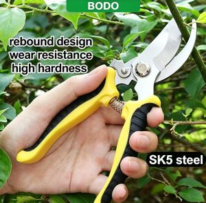 Portable Gardening Pruning Shears High Carbon Steel Garden Plant Scissors Cutter Branch Hands Pruner Cutter Multi-Function Scissors