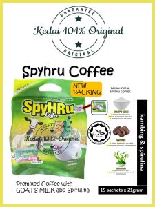 HR Spyhru coffee kopi susu kambing & spirulina ORIGINAL