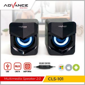 Advance CLS-101 Speaker Komputer Speaker Laptop Speaker Multimedia Super Bass 2.0 Channel