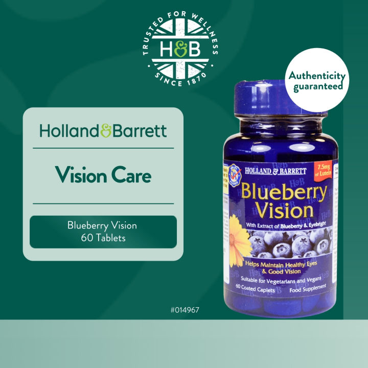 Holland & Barrett Blueberry Vision 60 Capsules Lazada Singapore