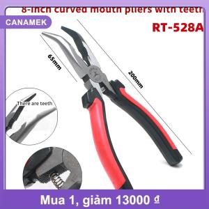 【CANAMEK】 6  8  cong mũi cong mũi kìm với mùa xuân răng khuỷu tay kìm R-526A 528a đa công cụ