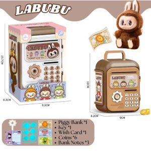 ~Dari KL~Tabung Duit Kanak Kanak ATM Mainan Comel Tabung Duit Kanak kids ATM Cute Toys Girls Boys Gifts Save Money Cartoon Banks Storage Box Labubu bank