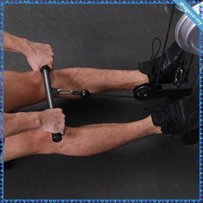 [AhagexaMY] LAT Pull Down Bar Cable Machine Attachment Fitness Straight Bar with Handle for Home Gym Fitness Muscle Building Strength